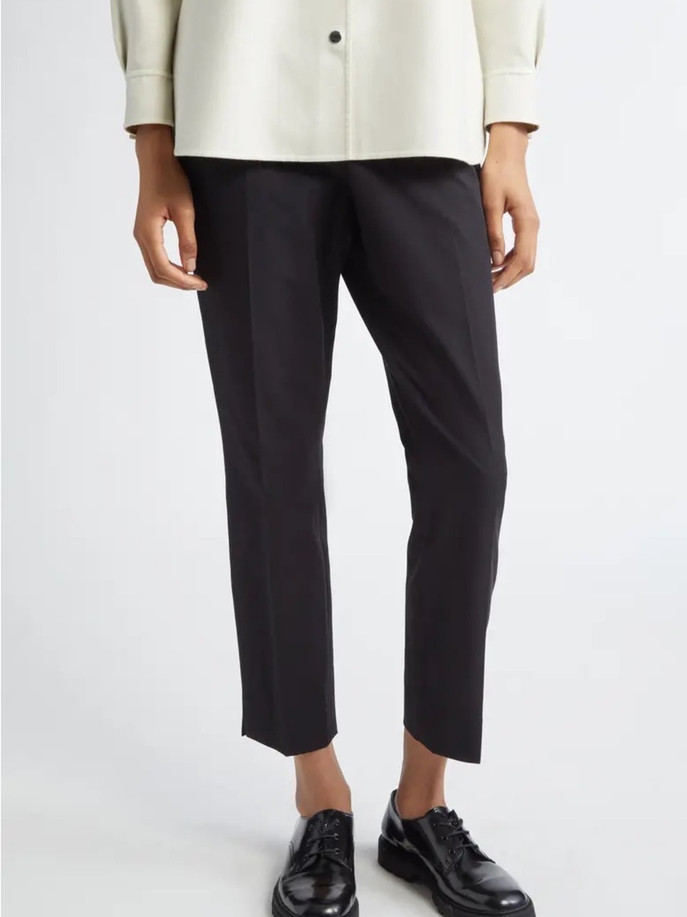 Lafayette 148 New York Black Slim Leg Ankle Pants Business Casual Size 0